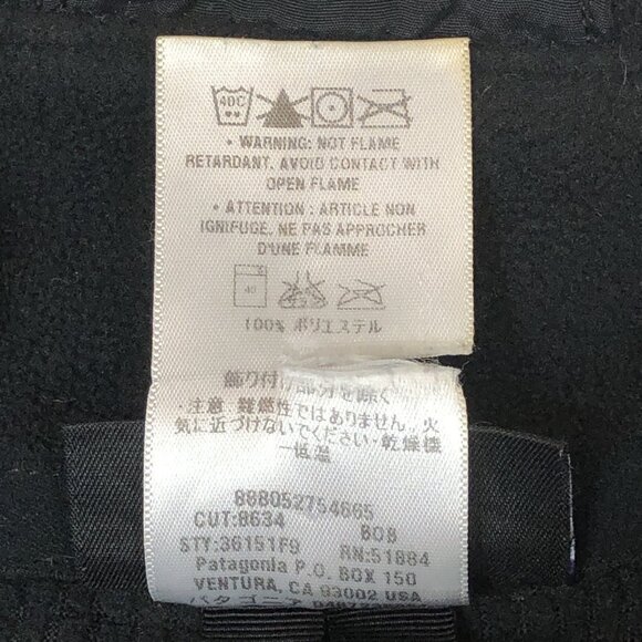 Patagonia Mens Lightweight R4 POLARTEC Fleece Black Zip Up Jacket Small 36151 - Picture 5 of 9